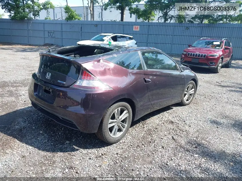 2013 Honda Cr-Z Ex VIN: JHMZF1C68DS003376 Lot: 45598582