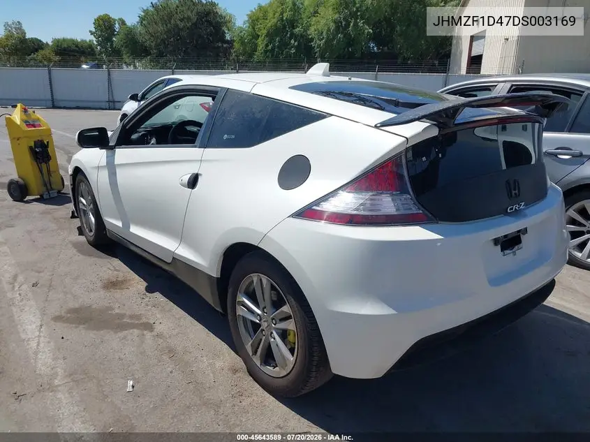 2013 Honda Cr-Z VIN: JHMZF1D47DS003169 Lot: 45643589