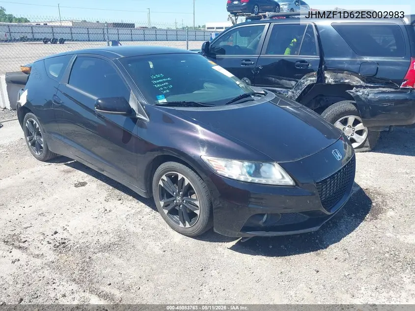 2014 Honda Cr-Z Ex VIN: JHMZF1D62ES002983 Lot: 45083763
