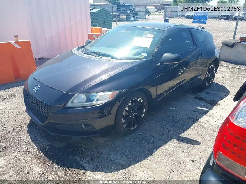 2014 Honda Cr-Z Ex VIN: JHMZF1D62ES002983 Lot: 45083763
