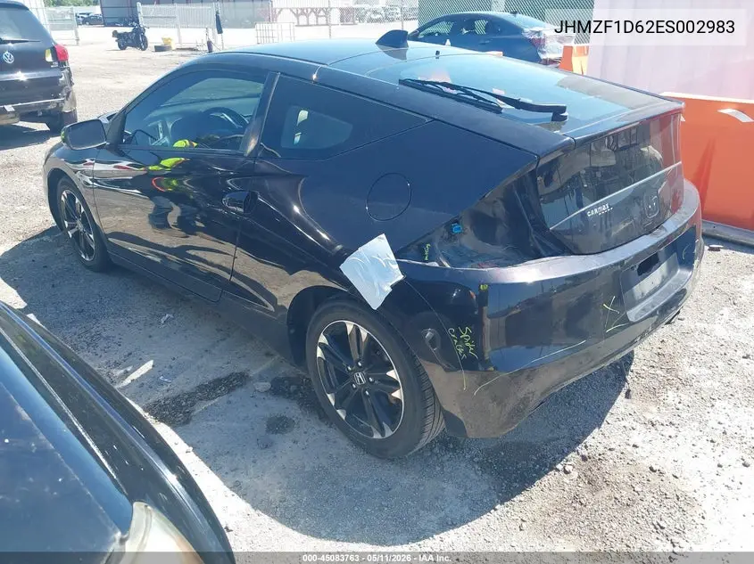 2014 Honda Cr-Z Ex VIN: JHMZF1D62ES002983 Lot: 45083763
