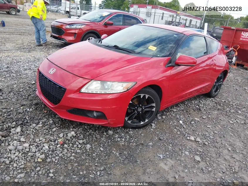 2014 Honda Cr-Z Ex VIN: JHMZF1D64ES003228 Lot: 45195161