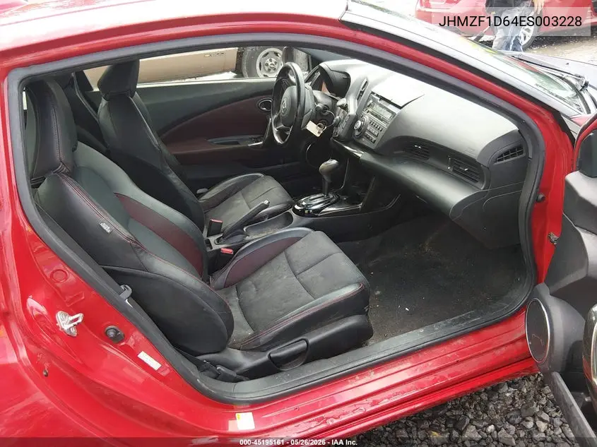 2014 Honda Cr-Z Ex VIN: JHMZF1D64ES003228 Lot: 45195161