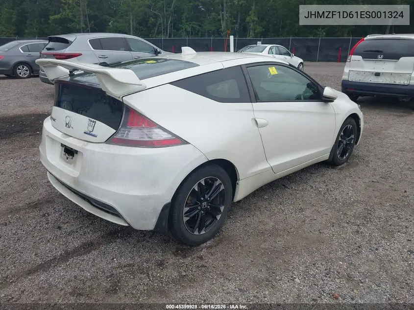 2014 Honda Cr-Z Ex VIN: JHMZF1D61ES001324 Lot: 45399928
