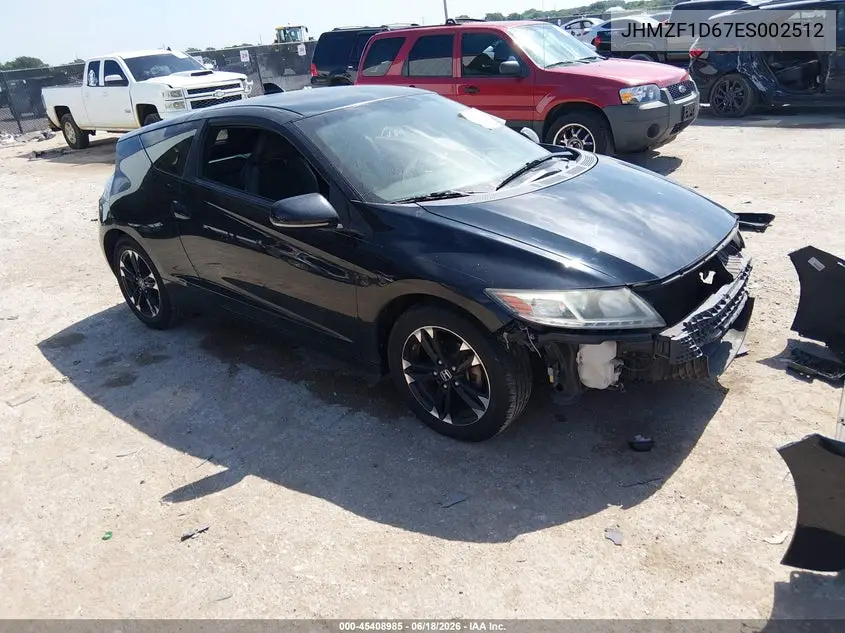 2014 Honda Cr-Z Ex VIN: JHMZF1D67ES002512 Lot: 45408985