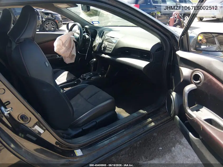 2014 Honda Cr-Z Ex VIN: JHMZF1D67ES002512 Lot: 45408985