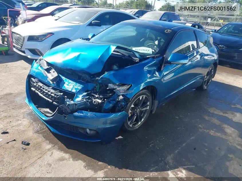 2015 Honda Cr-Z Ex VIN: JHMZF1C62FS001562 Lot: 44907575