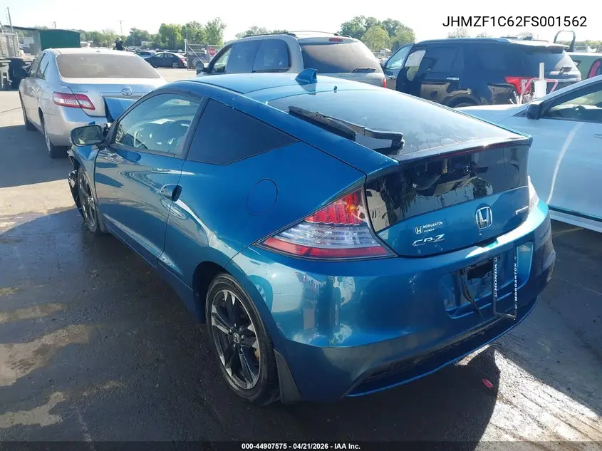 2015 Honda Cr-Z Ex VIN: JHMZF1C62FS001562 Lot: 44907575