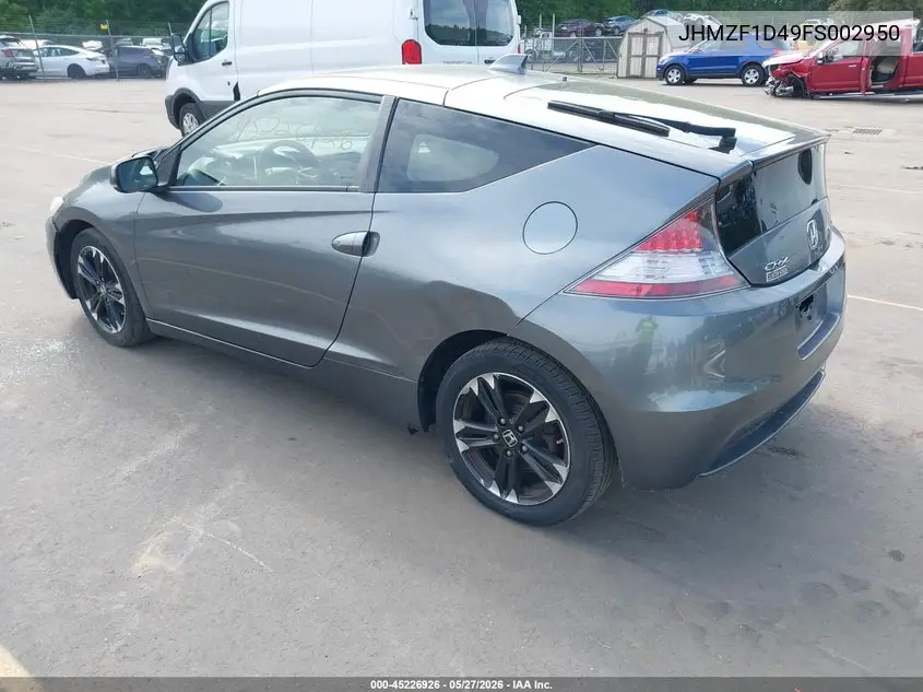 2015 Honda Cr-Z VIN: JHMZF1D49FS002950 Lot: 45226926