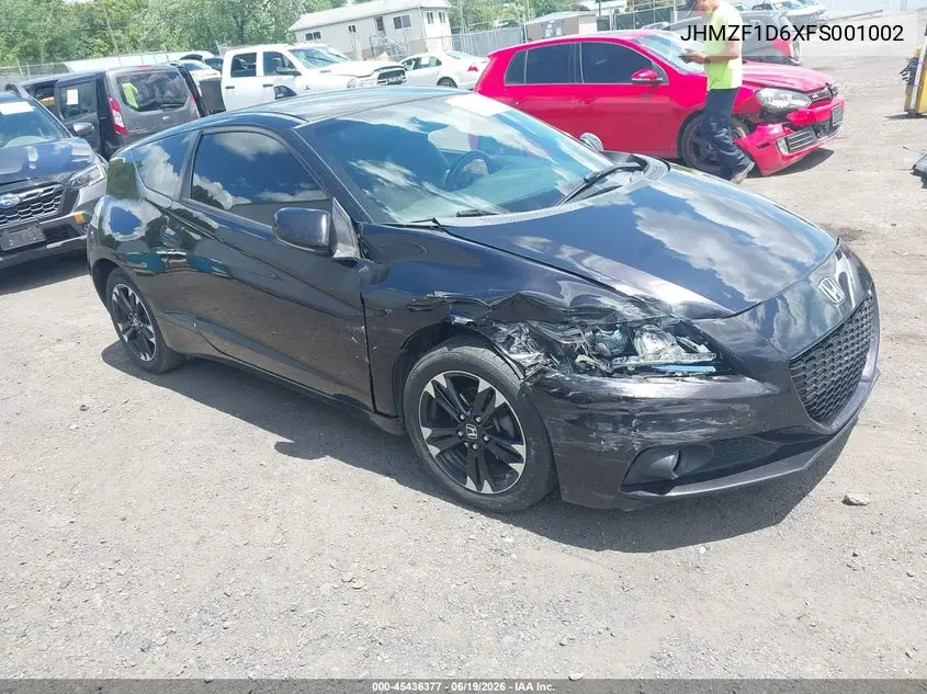 2015 Honda Cr-Z Ex VIN: JHMZF1D6XFS001002 Lot: 45436377