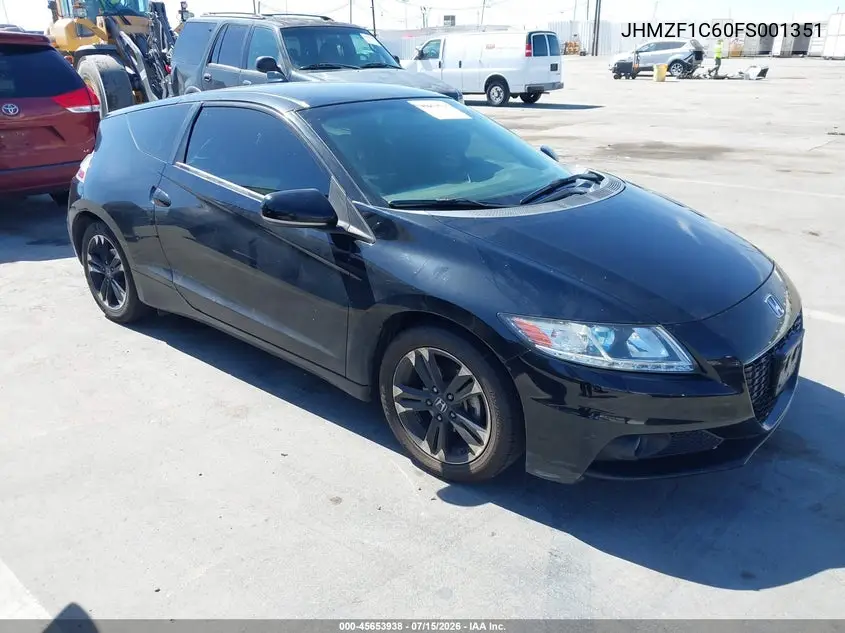 2015 Honda Cr-Z Ex VIN: JHMZF1C60FS001351 Lot: 45653938