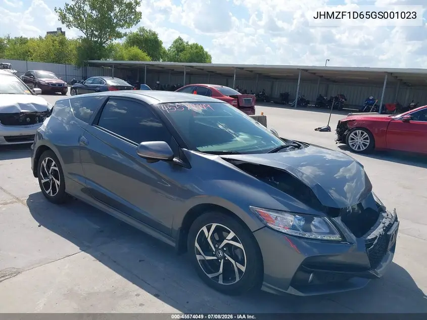 2016 Honda Cr-Z Ex/Ex-L Navi VIN: JHMZF1D65GS001023 Lot: 45574049