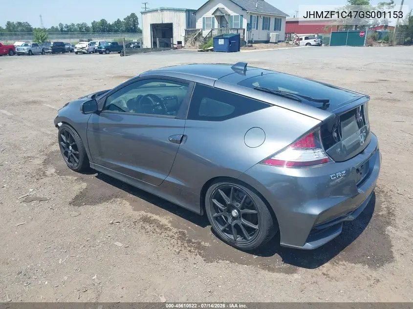 2016 Honda Cr-Z Lx VIN: JHMZF1C47GS001153 Lot: 45610522