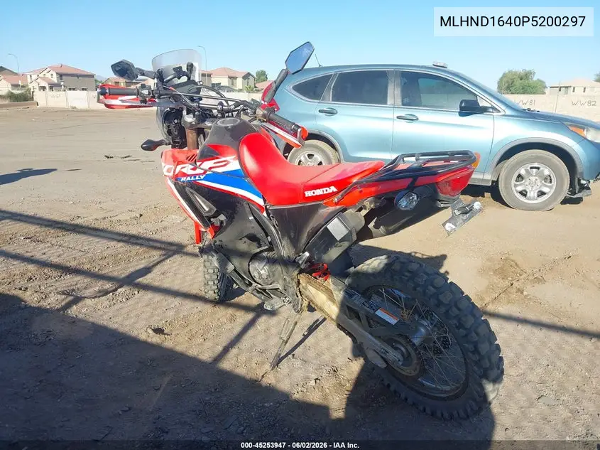 2023 Honda Crf300 Lra VIN: MLHND1640P5200297 Lot: 45253947