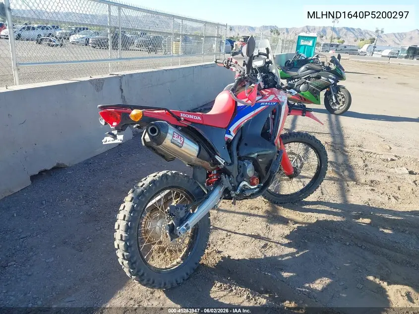 2023 Honda Crf300 Lra VIN: MLHND1640P5200297 Lot: 45253947