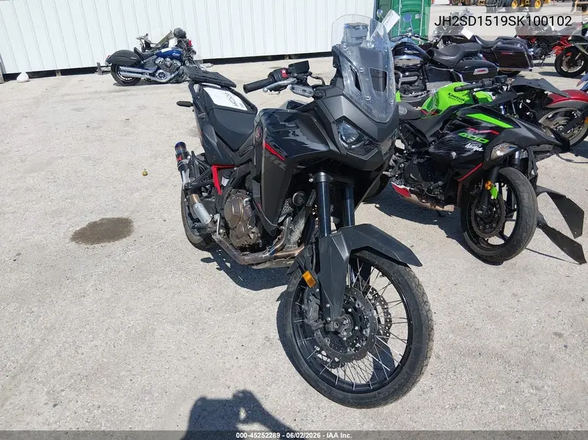 2025 Honda Crf1000 A VIN: JH2SD1519SK100102 Lot: 45252289