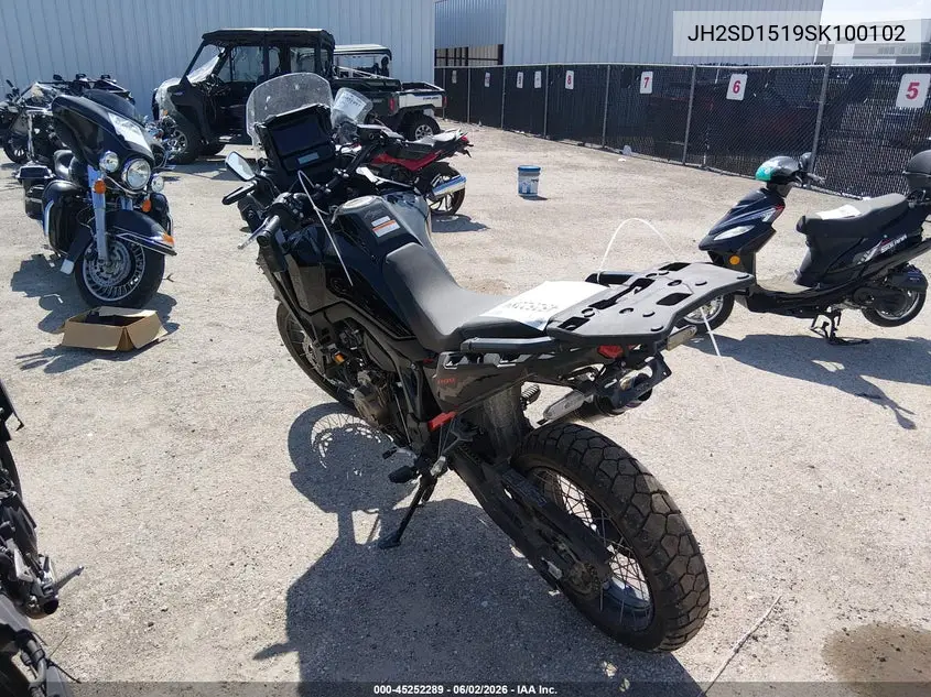 2025 Honda Crf1000 A VIN: JH2SD1519SK100102 Lot: 45252289