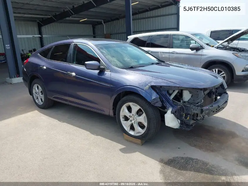 2012 Honda Crosstour Ex-L VIN: 5J6TF2H50CL010385 Lot: 43197360