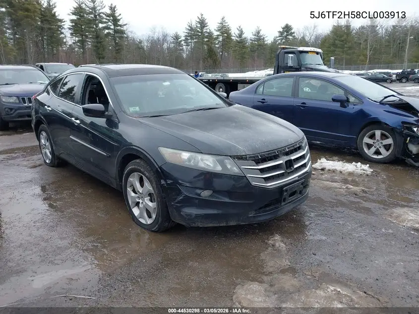 2012 Honda Crosstour Ex-L VIN: 5J6TF2H58CL003913 Lot: 44530298