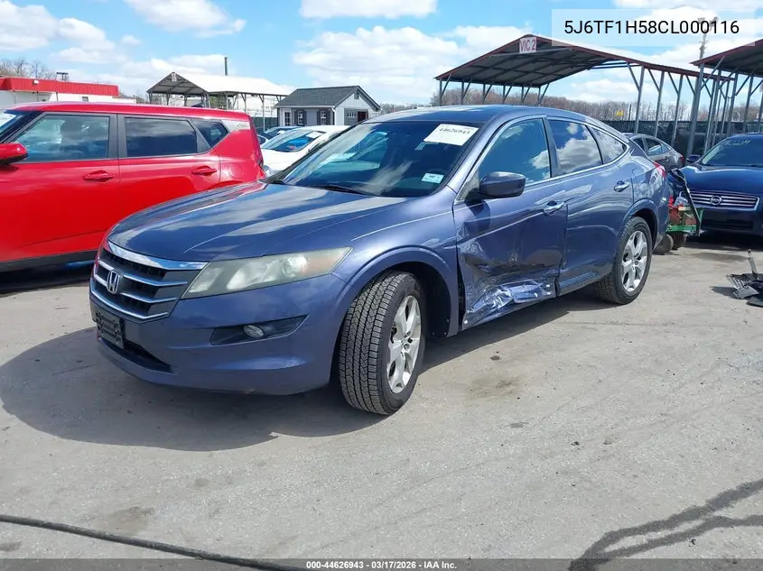 2012 Honda Crosstour Ex-L VIN: 5J6TF1H58CL000116 Lot: 44626943