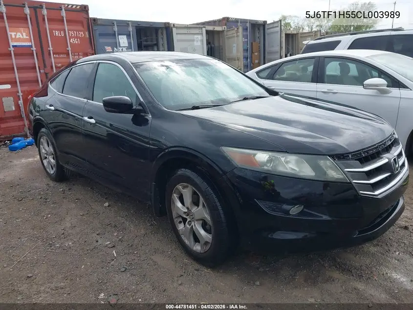 2012 Honda Crosstour Ex-L VIN: 5J6TF1H55CL003989 Lot: 44781451