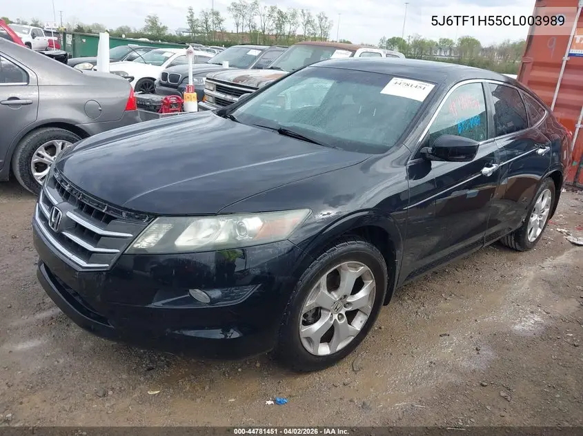 2012 Honda Crosstour Ex-L VIN: 5J6TF1H55CL003989 Lot: 44781451