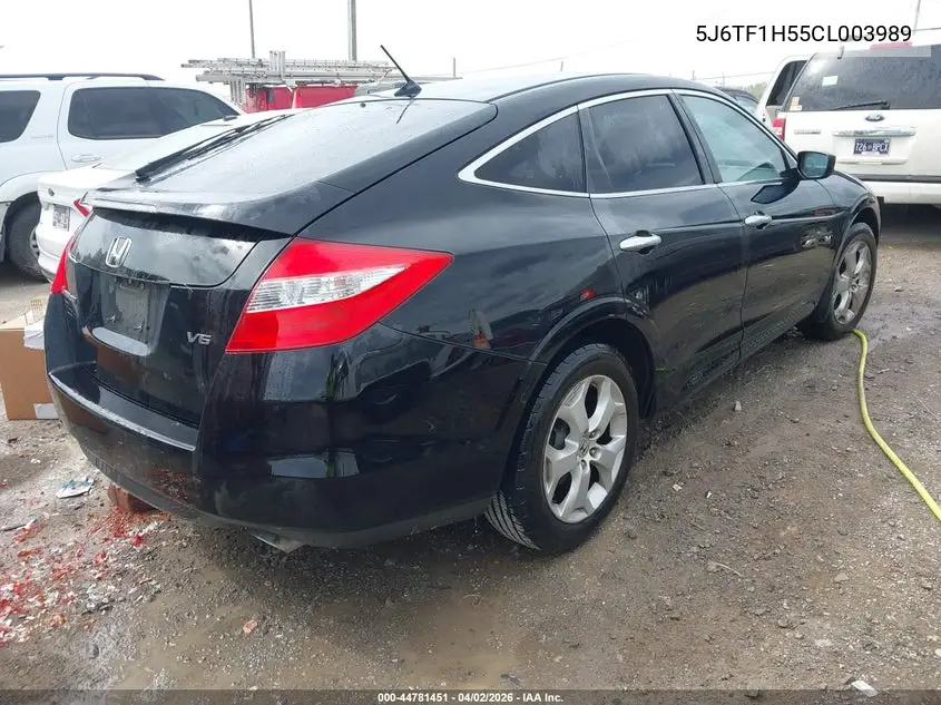 2012 Honda Crosstour Ex-L VIN: 5J6TF1H55CL003989 Lot: 44781451