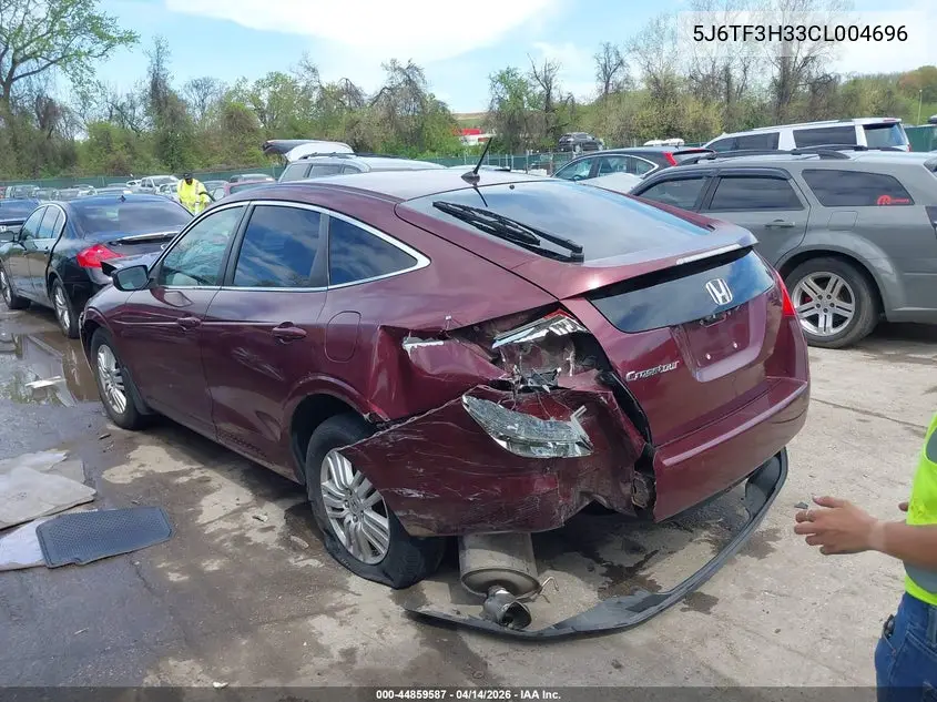 2012 Honda Crosstour 2.4 Ex VIN: 5J6TF3H33CL004696 Lot: 44859587