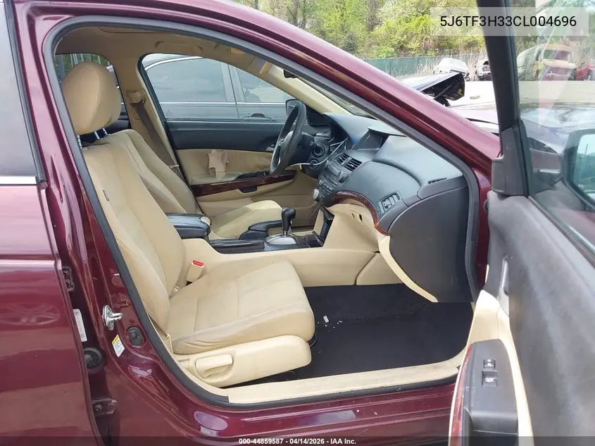 2012 Honda Crosstour 2.4 Ex VIN: 5J6TF3H33CL004696 Lot: 44859587