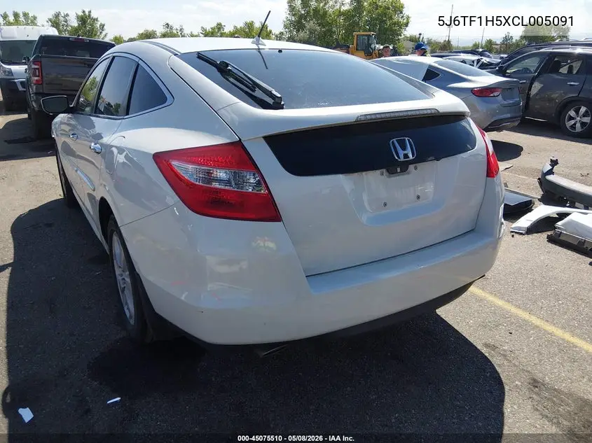 2012 Honda Crosstour Ex-L VIN: 5J6TF1H5XCL005091 Lot: 45075510