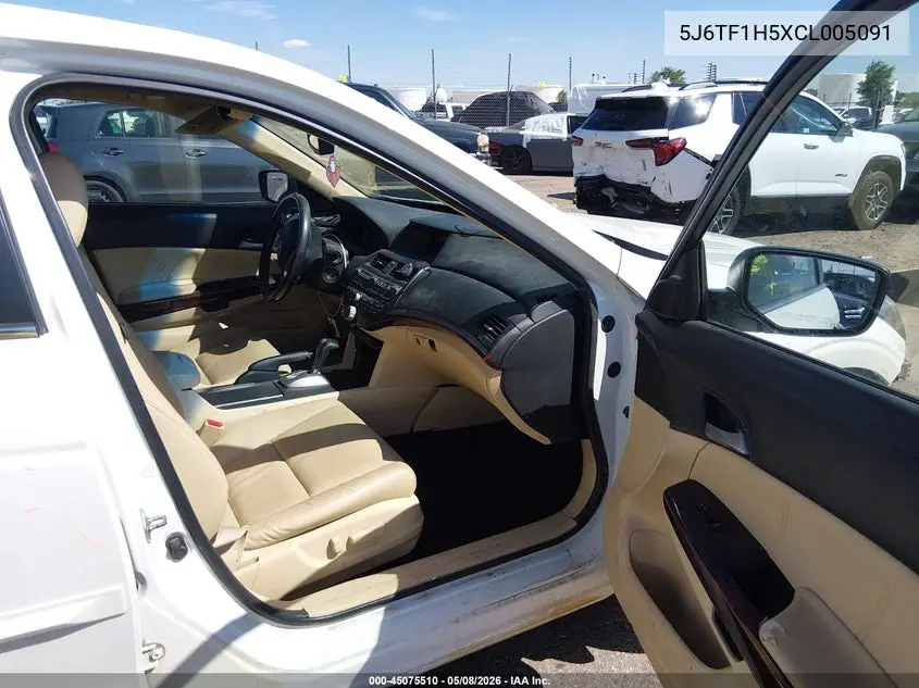 2012 Honda Crosstour Ex-L VIN: 5J6TF1H5XCL005091 Lot: 45075510