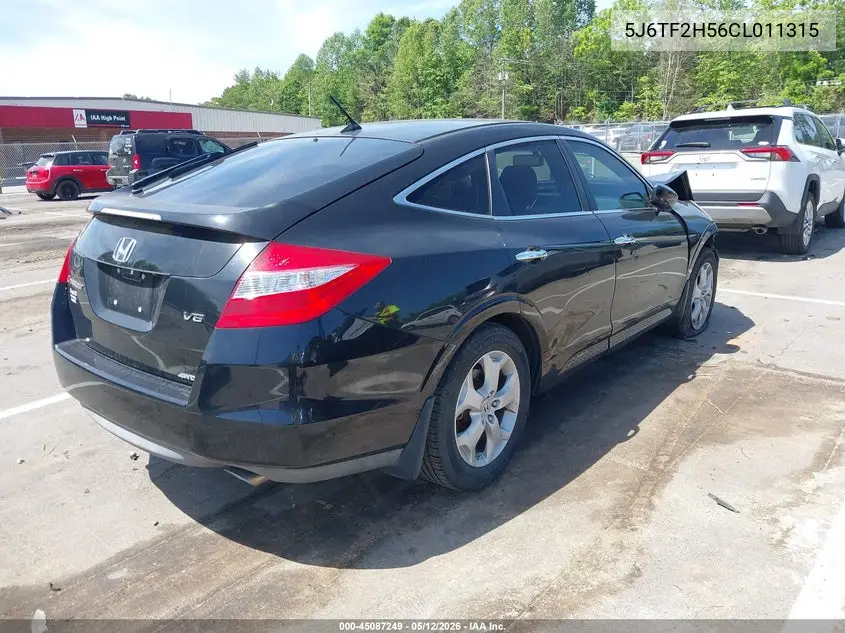 2012 Honda Crosstour Ex-L VIN: 5J6TF2H56CL011315 Lot: 45087249