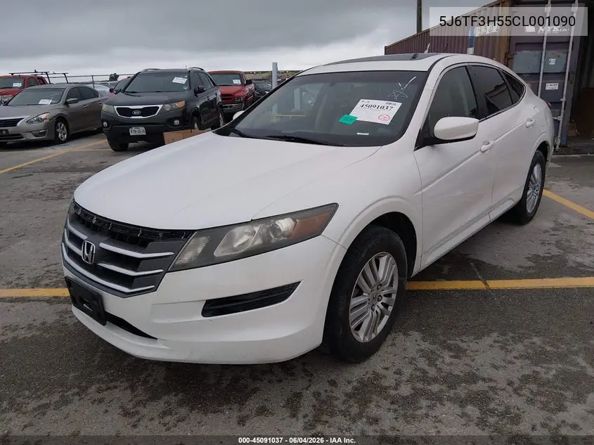 2012 Honda Crosstour 2.4 Ex-L VIN: 5J6TF3H55CL001090 Lot: 45091037