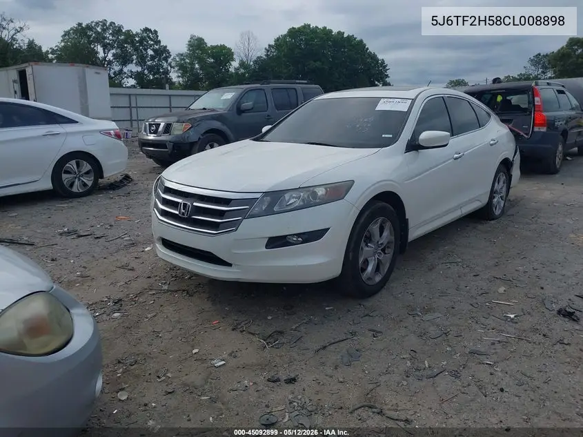 2012 Honda Crosstour Ex-L VIN: 5J6TF2H58CL008898 Lot: 45092899