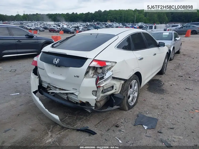 2012 Honda Crosstour Ex-L VIN: 5J6TF2H58CL008898 Lot: 45092899