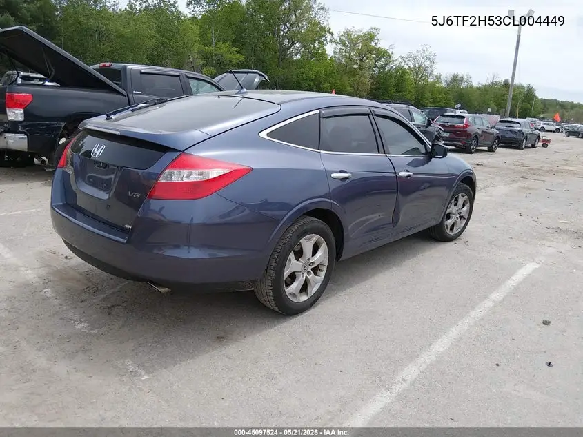 2012 Honda Crosstour Ex-L VIN: 5J6TF2H53CL004449 Lot: 45097524