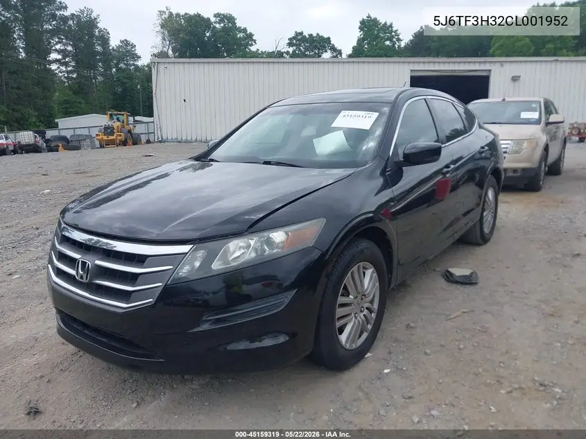 2012 Honda Crosstour 2.4 Ex VIN: 5J6TF3H32CL001952 Lot: 45159319