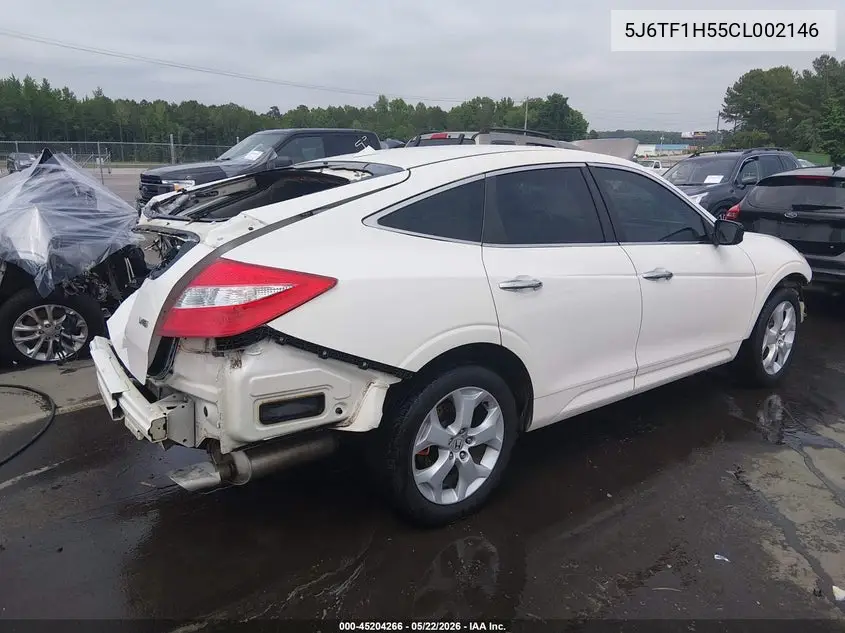 2012 Honda Crosstour Ex-L VIN: 5J6TF1H55CL002146 Lot: 45204266