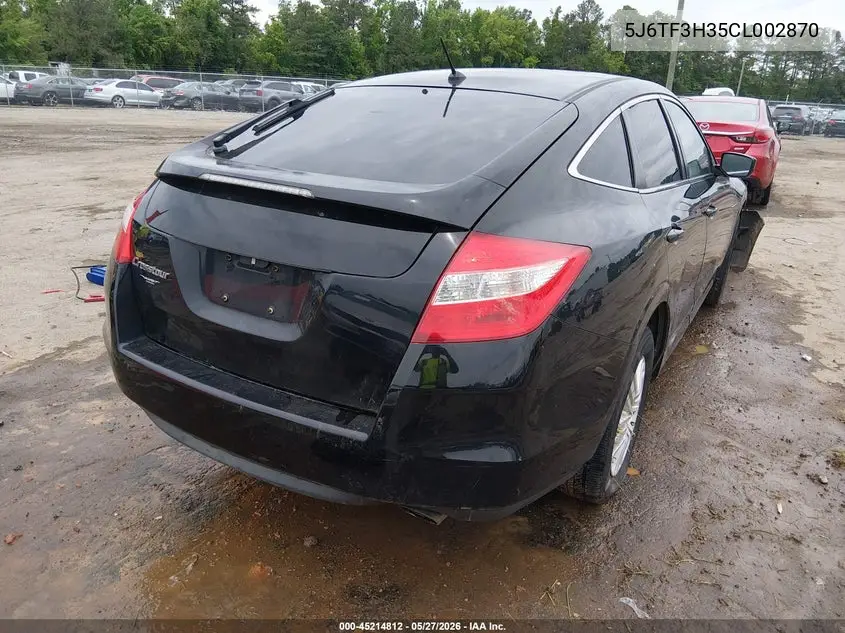 2012 Honda Crosstour 2.4 Ex VIN: 5J6TF3H35CL002870 Lot: 45214812