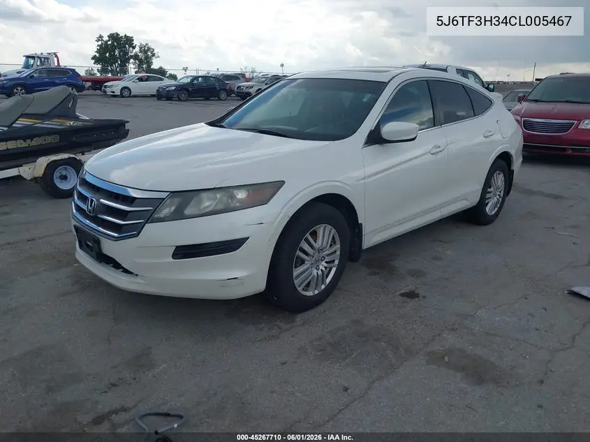 2012 Honda Crosstour 2.4 Ex VIN: 5J6TF3H34CL005467 Lot: 45267710