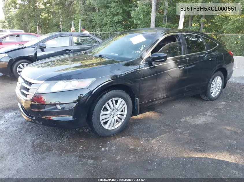 2012 Honda Crosstour 2.4 Ex-L VIN: 5J6TF3H5XCL000551 Lot: 45291466