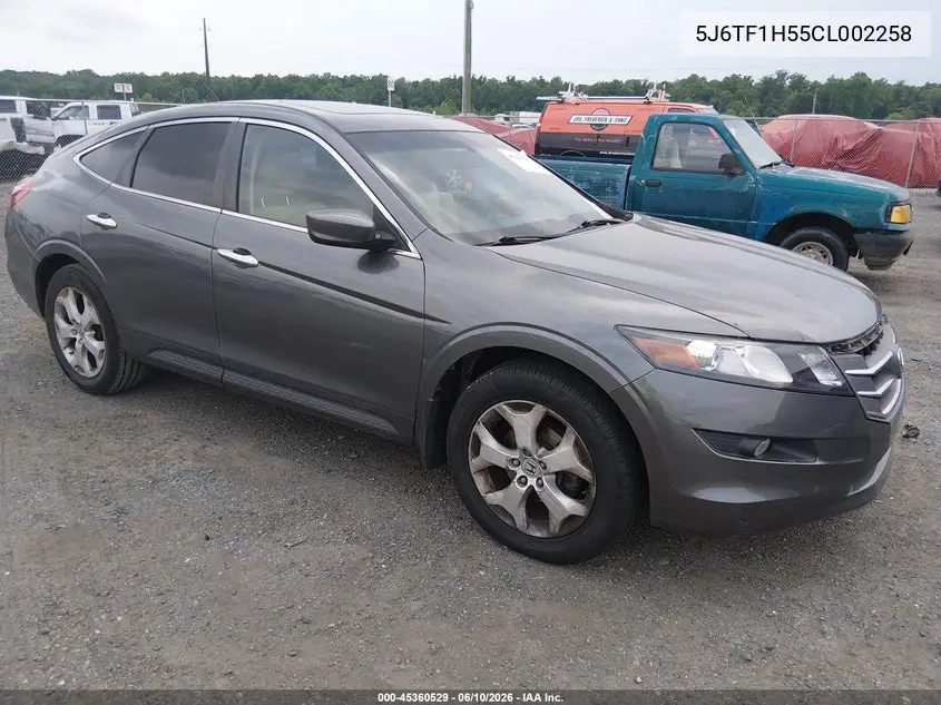 2012 Honda Crosstour Ex-L VIN: 5J6TF1H55CL002258 Lot: 45360529
