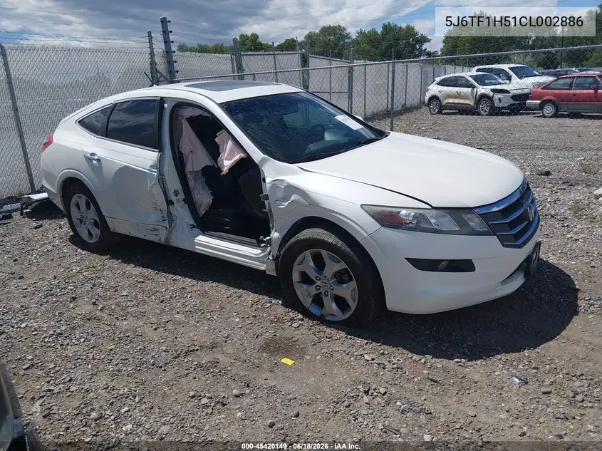 2012 Honda Crosstour Ex-L VIN: 5J6TF1H51CL002886 Lot: 45420149