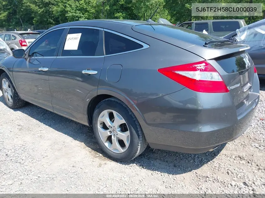 2012 Honda Crosstour Ex-L VIN: 5J6TF2H58CL000039 Lot: 45451883