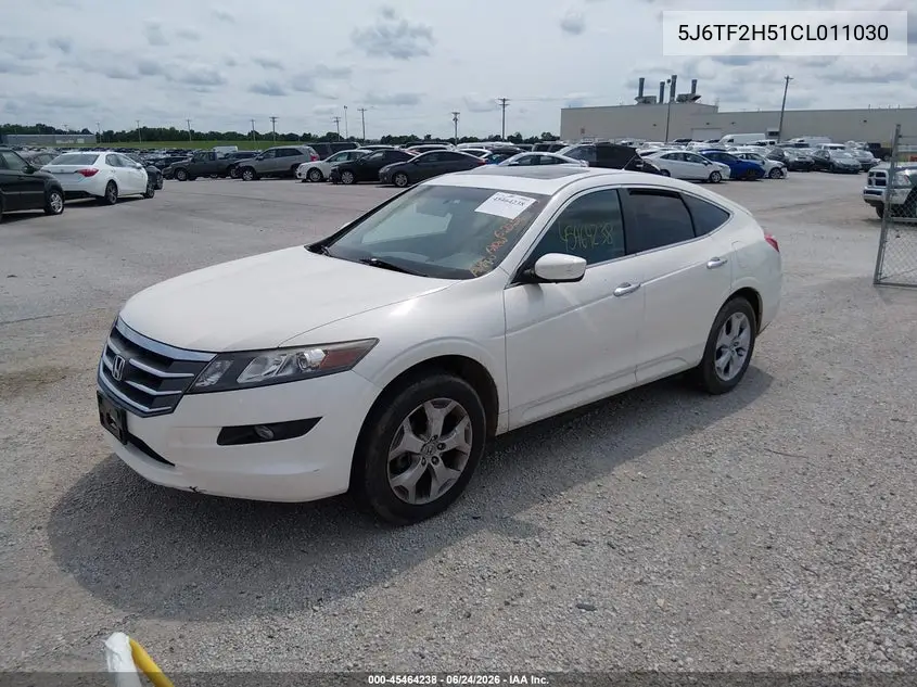 2012 Honda Crosstour Ex-L VIN: 5J6TF2H51CL011030 Lot: 45464238