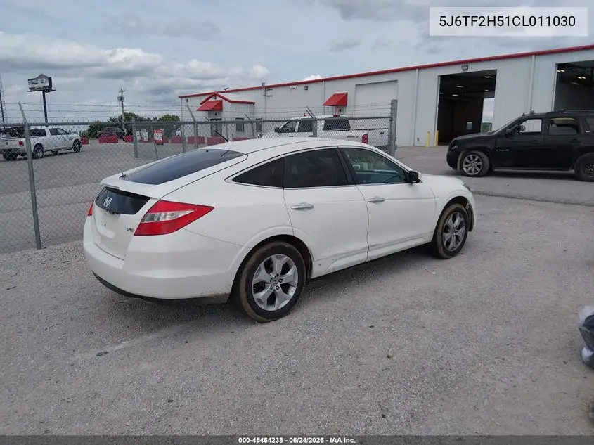 2012 Honda Crosstour Ex-L VIN: 5J6TF2H51CL011030 Lot: 45464238
