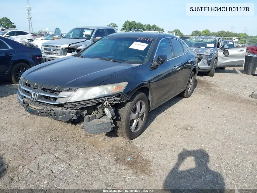 2012 Honda Crosstour Ex VIN: 5J6TF1H34CL001178 Lot: 45563169
