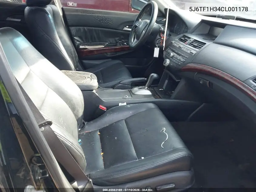2012 Honda Crosstour Ex VIN: 5J6TF1H34CL001178 Lot: 45563169