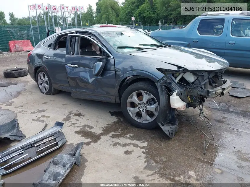 2012 Honda Crosstour Ex-L VIN: 5J6TF2H58CL004186 Lot: 45565338