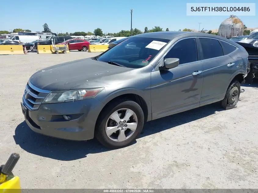 2012 Honda Crosstour Ex VIN: 5J6TF1H38CL004486 Lot: 45593202